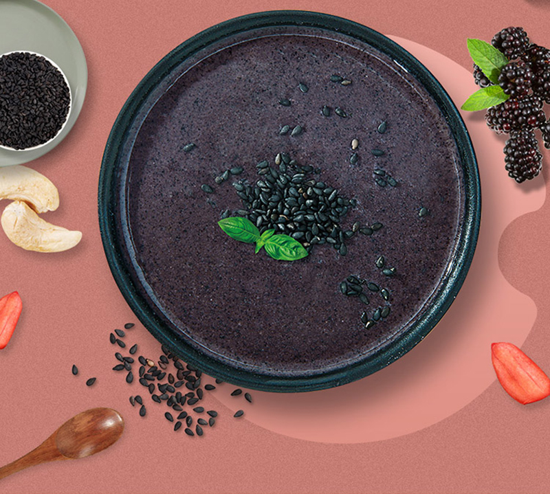 方家铺子 黑芝麻核桃粉 500g 以黑养黑 1罐 (单位:罐)